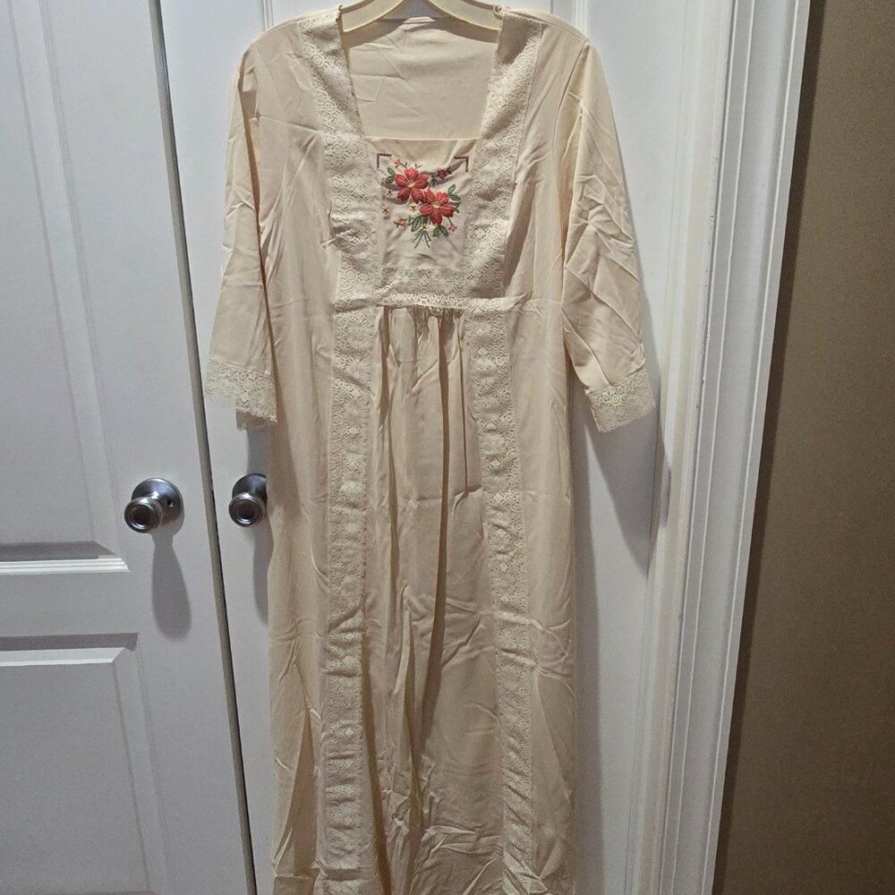 Vintage Full-Length Shadowline Gown